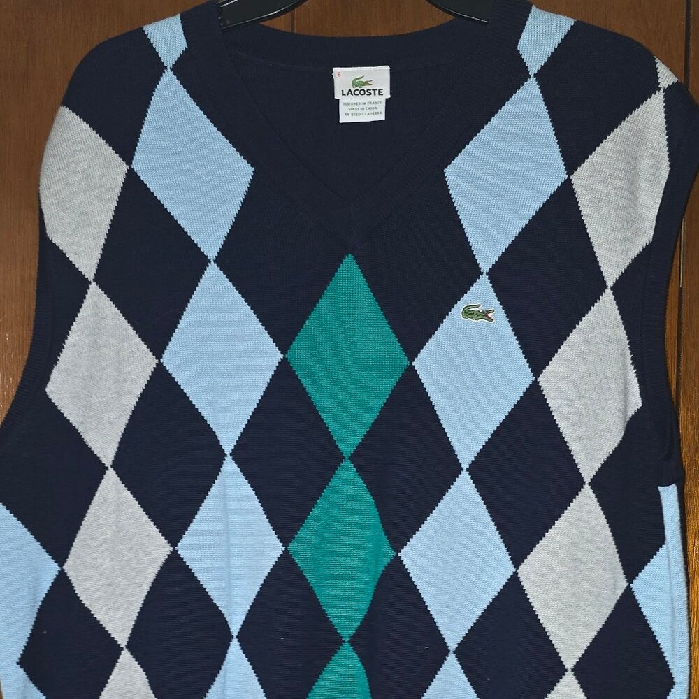 Mens LaCoste V-neck pull over vest